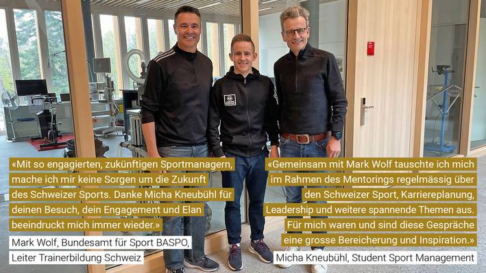 Mentoring-Programm: Mentor Mark und Student Micha