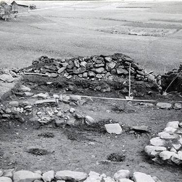 Historisches Bild einer Ausgrabung von 1914