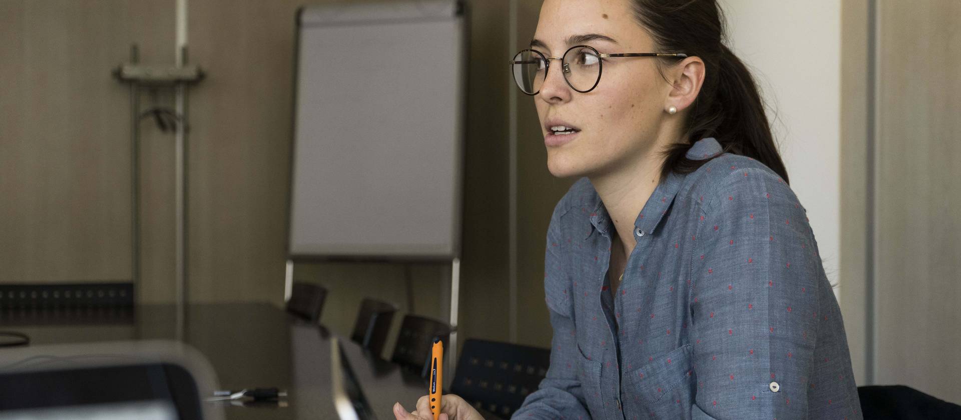 Cécile Kühn, Multimedia-Production-Studentin, schätzt das offene Ohr ihres Studienleiters.