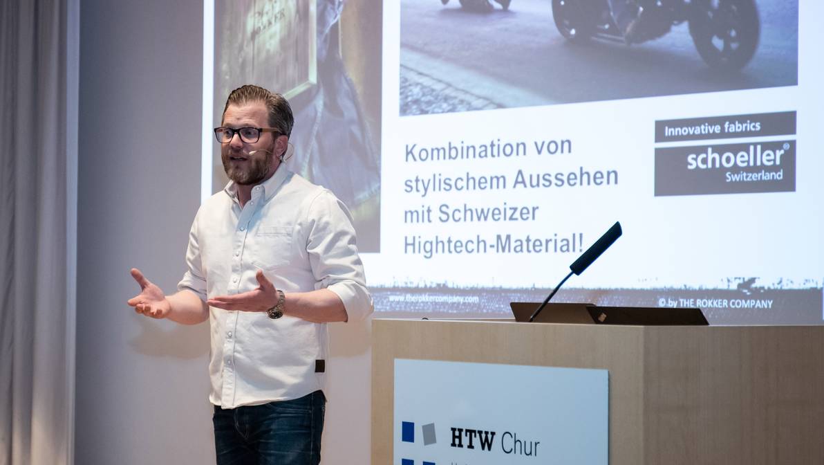 Das Referat «Die Rokker aus dem Rheintal» hielt Kai Glatt, Gründer und Inhaber der THE ROKKER COMPANY aus dem St. Galler Rheintal.