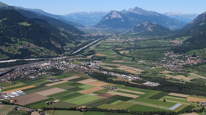 Luftaufnahme Landquart