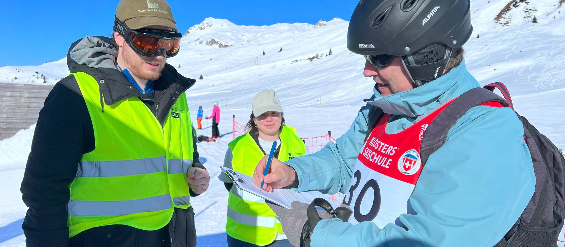 Der erste Feldtest: Im Februar im wurden im Skigebiet Madrisa Testpersonen gefilmt und ihr Fahrstil bewertet.
