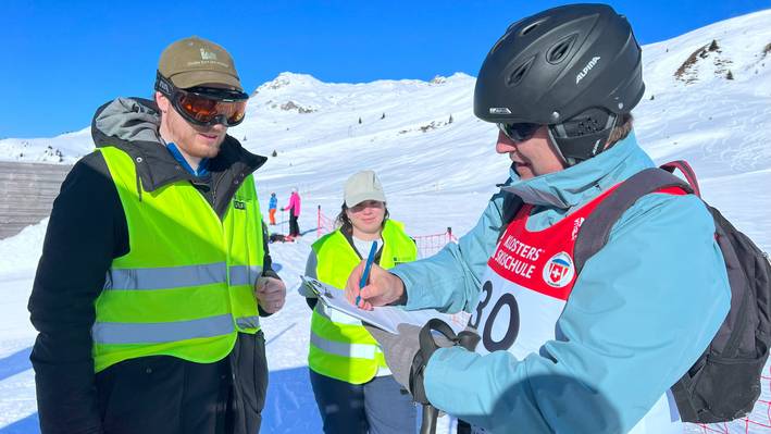 Der erste Feldtest: Im Februar im wurden im Skigebiet Madrisa Testpersonen gefilmt und ihr Fahrstil bewertet.