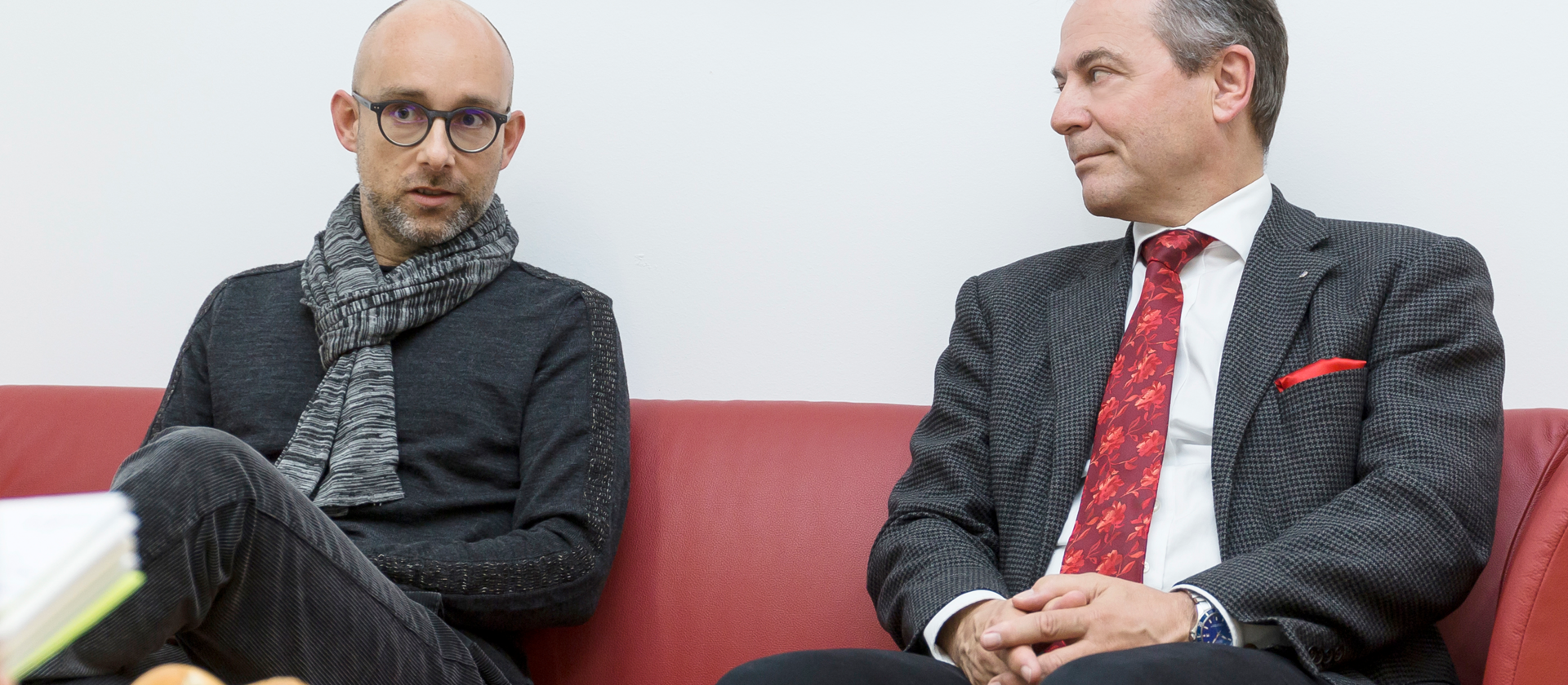 Jürg Kessler und Martin Studer im Gespräch