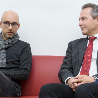 Jürg Kessler und Martin Studer im Gespräch