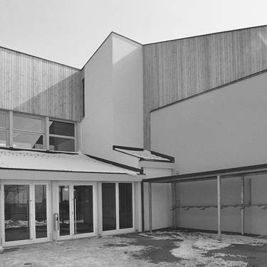 Bild des Eingangsbereiches der Fläscher Mehrzweckhalle