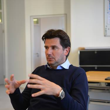 Alex Villiger, Personalleiter der GKB im Gespräch.