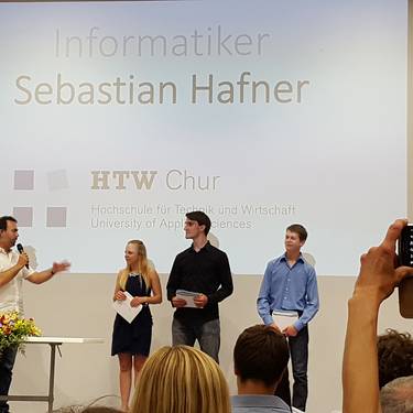 Lehrabschlussfeier Bühne