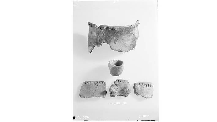 Acetatnegative Berner Historisches Museum Acetatnegativ von archäologischen Geschirrfunden