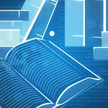 Notebook zwischen Büchern in der Bibliothek.
