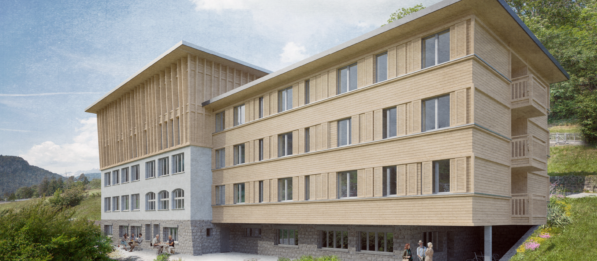Umbau einer bestehenden Liegenschaft des Klosters Ilanz zu einer Klinik.