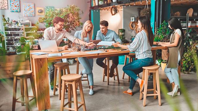 Das Sustainable Business Development Studium beinhaltet praktische Gruppenarbeiten