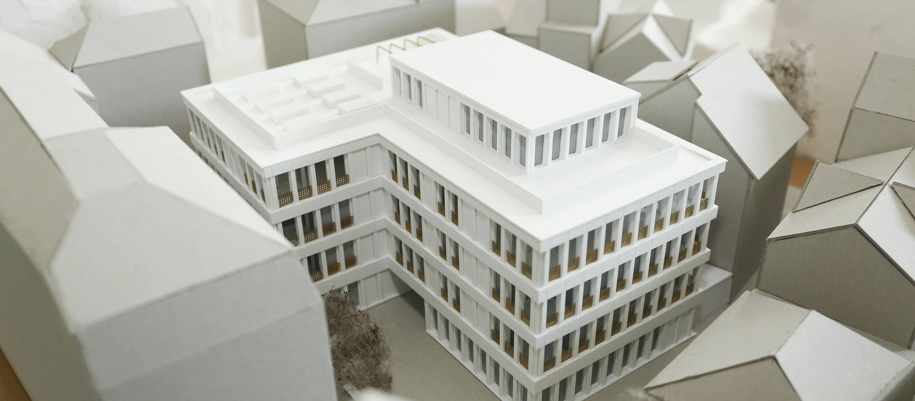 Ein Gebäudemodell in der Architektur