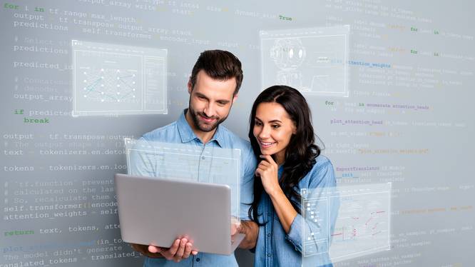 Bachelorstudienrichtung Artificial Intelligence in Software Engineering Studierende im Studium Software Engineering Studierende bei einer praktischen Arbeit