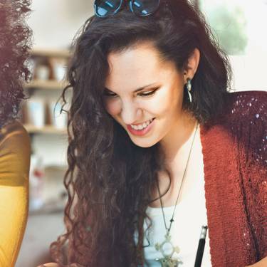 Two master students in Tourism and Change are smiling