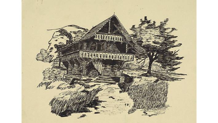 Kinderzeichnung Pestalozzianium Kinderzeichnung eines Bauernhauses