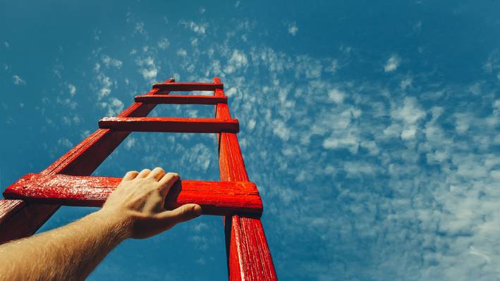 Masters in Tourism Management leads to a successful future: a ladder leading to sky