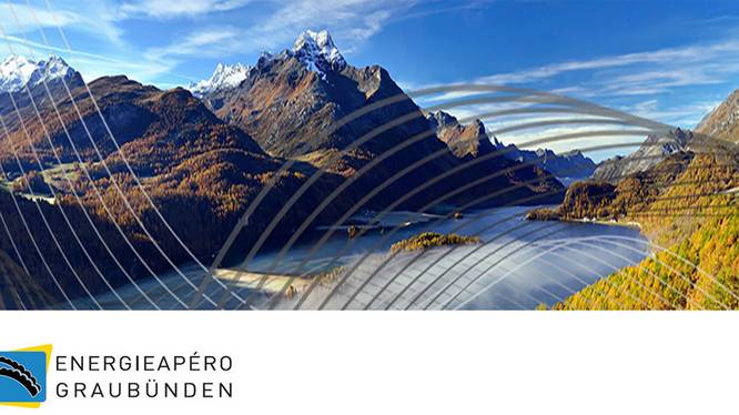 Imagebild Energieapero, Sicht über das Oberengadin