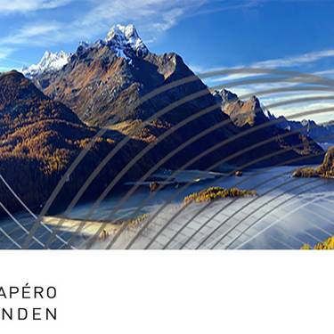 Imagebild Energieapero, Sicht über das Oberengadin