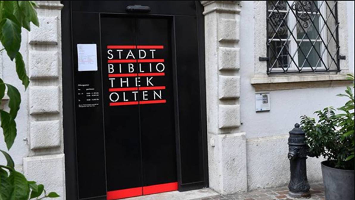 Stadtbibliothek Olten Eingang der Stadtbibliothek Olten