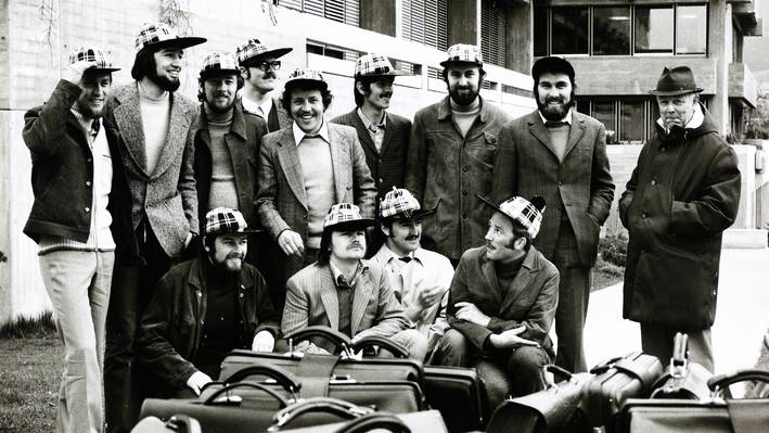 Studenten Elektrotechnik im 1973