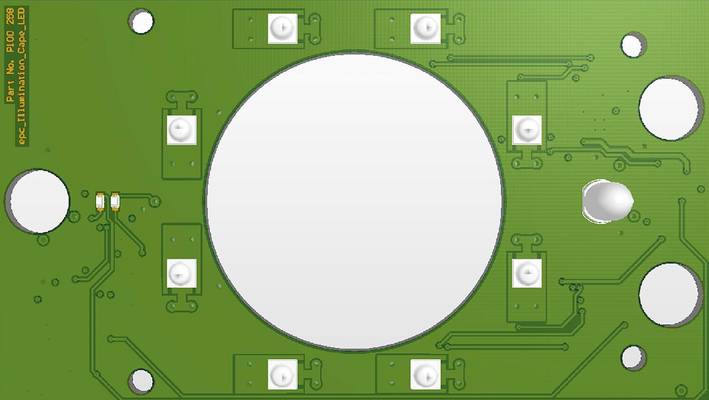 Lighting board fo a time-of-flight camera