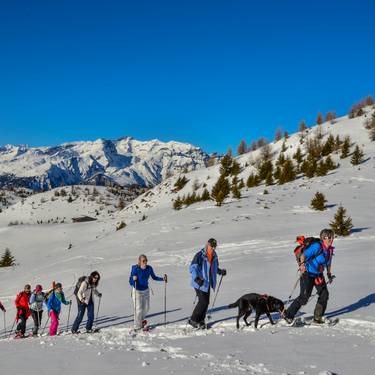 Wintersporttag mit Schneeschuhen