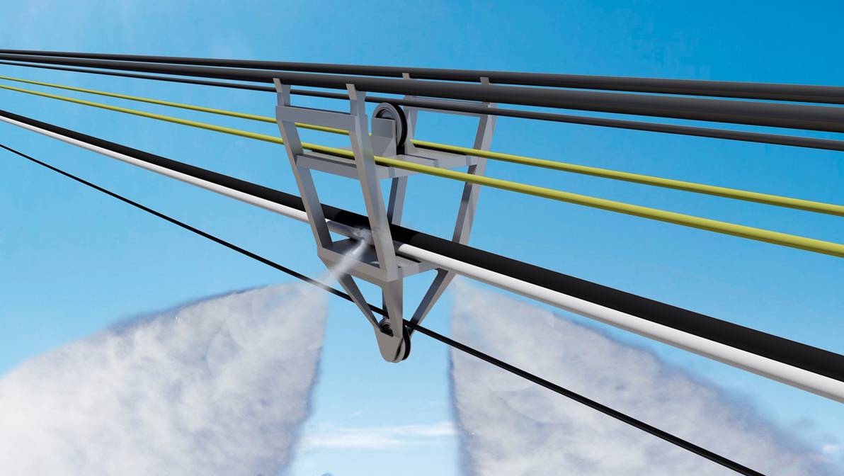 Visualisierung Schneiseil Visualisierung Schneiseil (©Bartholet Maschinenbau AG)