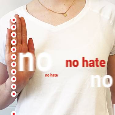 Prompt-athon for a better world! Mit KI-Tools Counter-Images gegen Hassbilder kreieren.