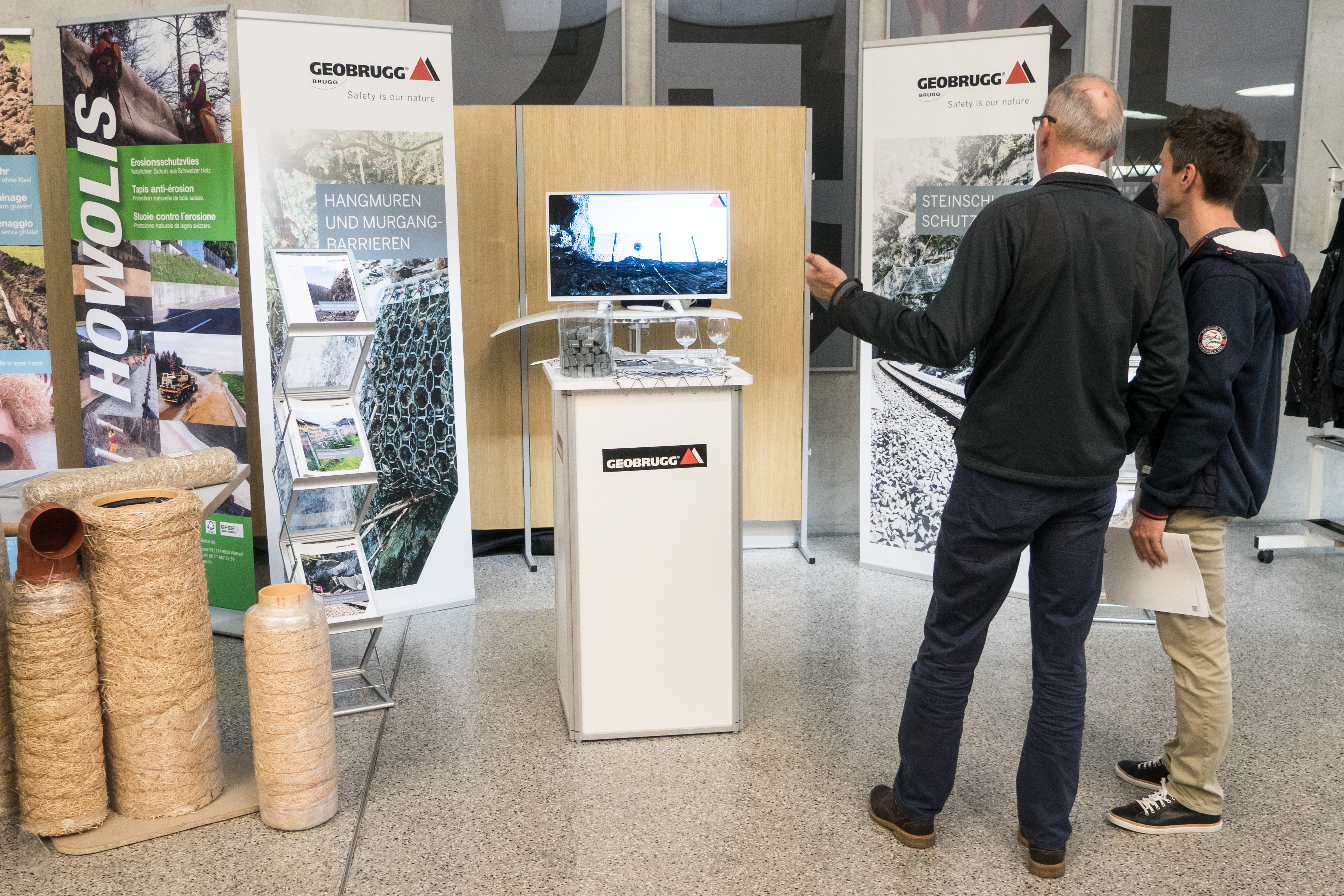Messestand an der Tief.Bau.Tex